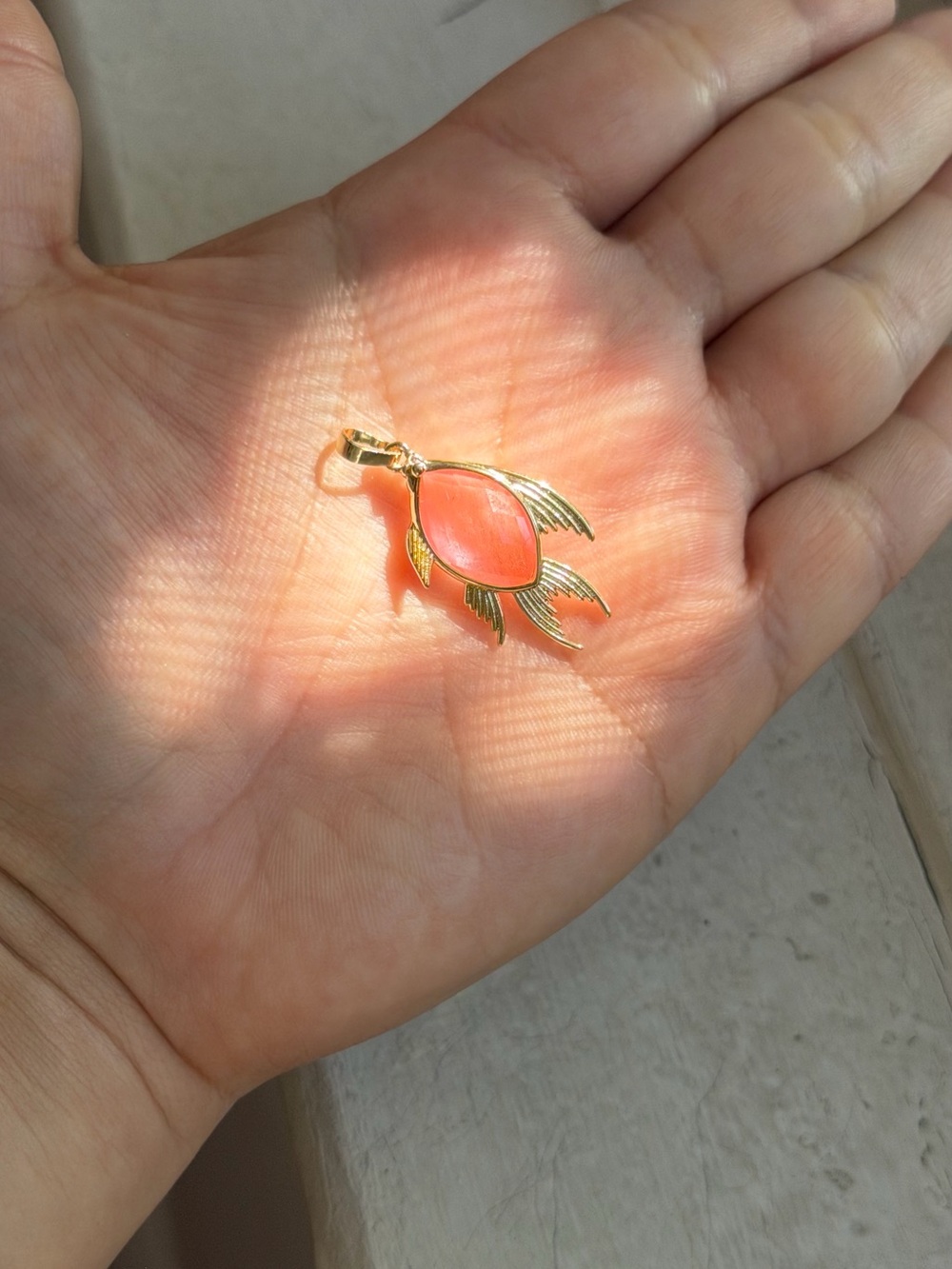 Gold Fish Pendant - Picture 3 of 4